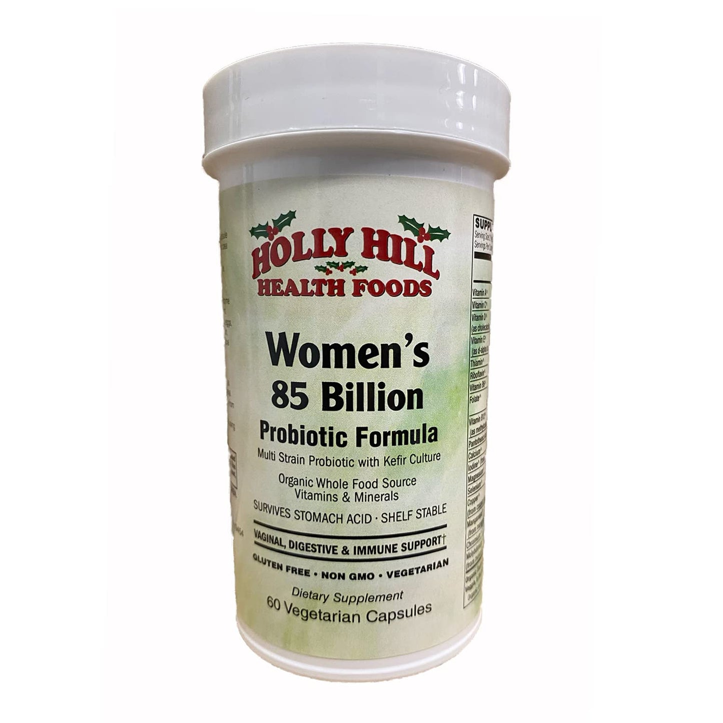 Holly Hill Health Foods Women's 85 Billion Probiotic Formula Capsules 60 Count