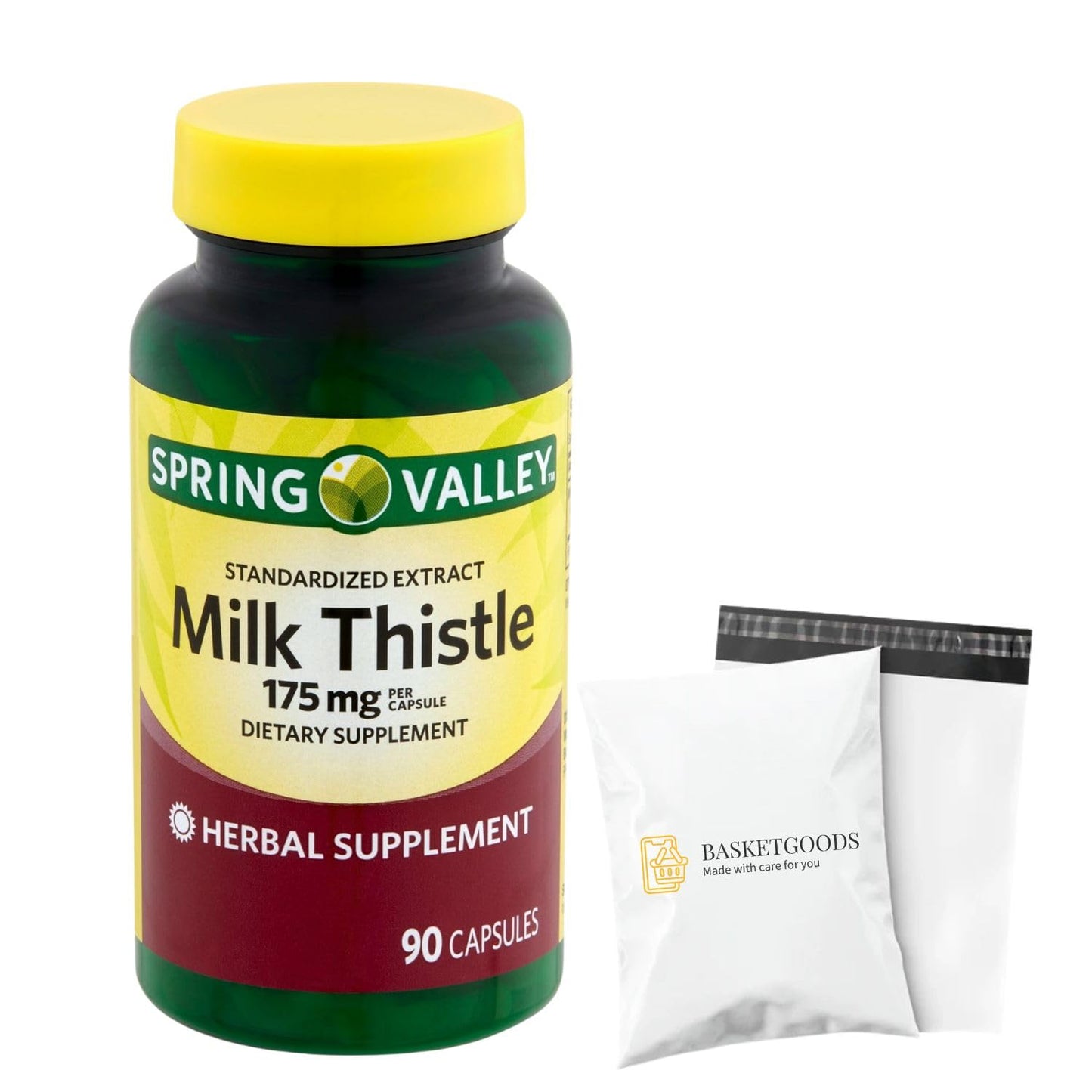 BASKETGOODS Milk Thistle Extract 175 mg Capsule 90 Capsules