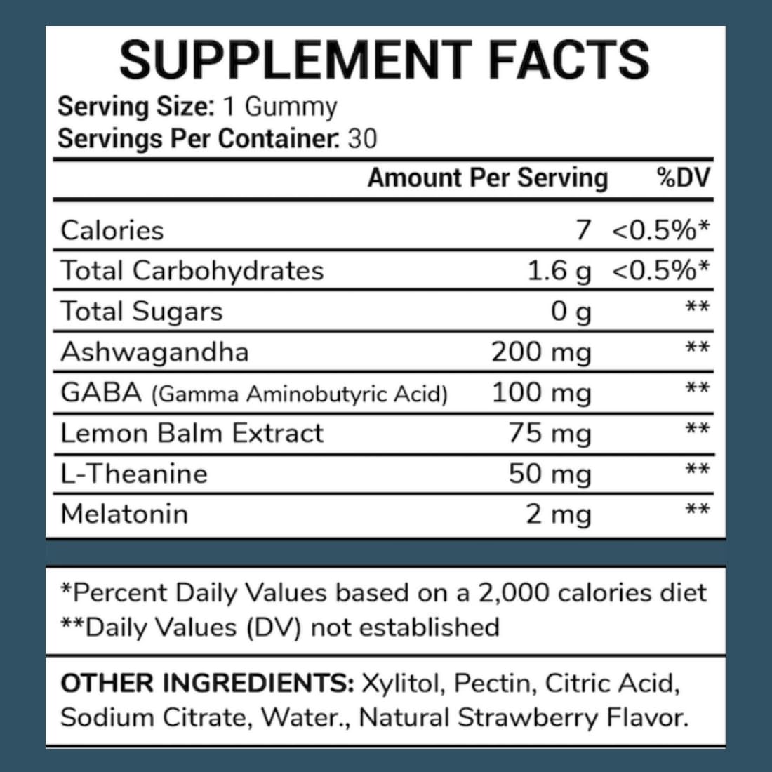SIRIUS INTERNATIONAL Calm Gummies Gummy 30 Count