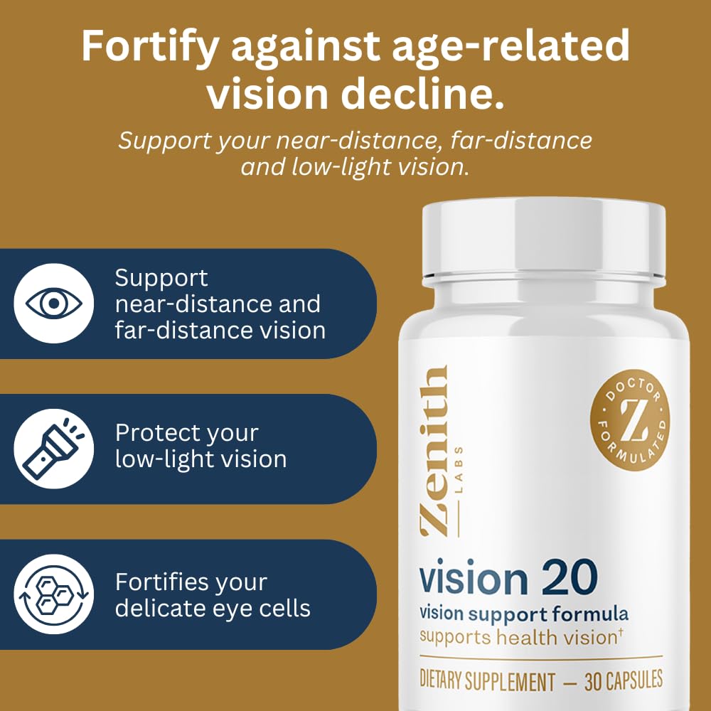 Zenith Labs Vision 20 Eye Vitamins Capsule 90 Count