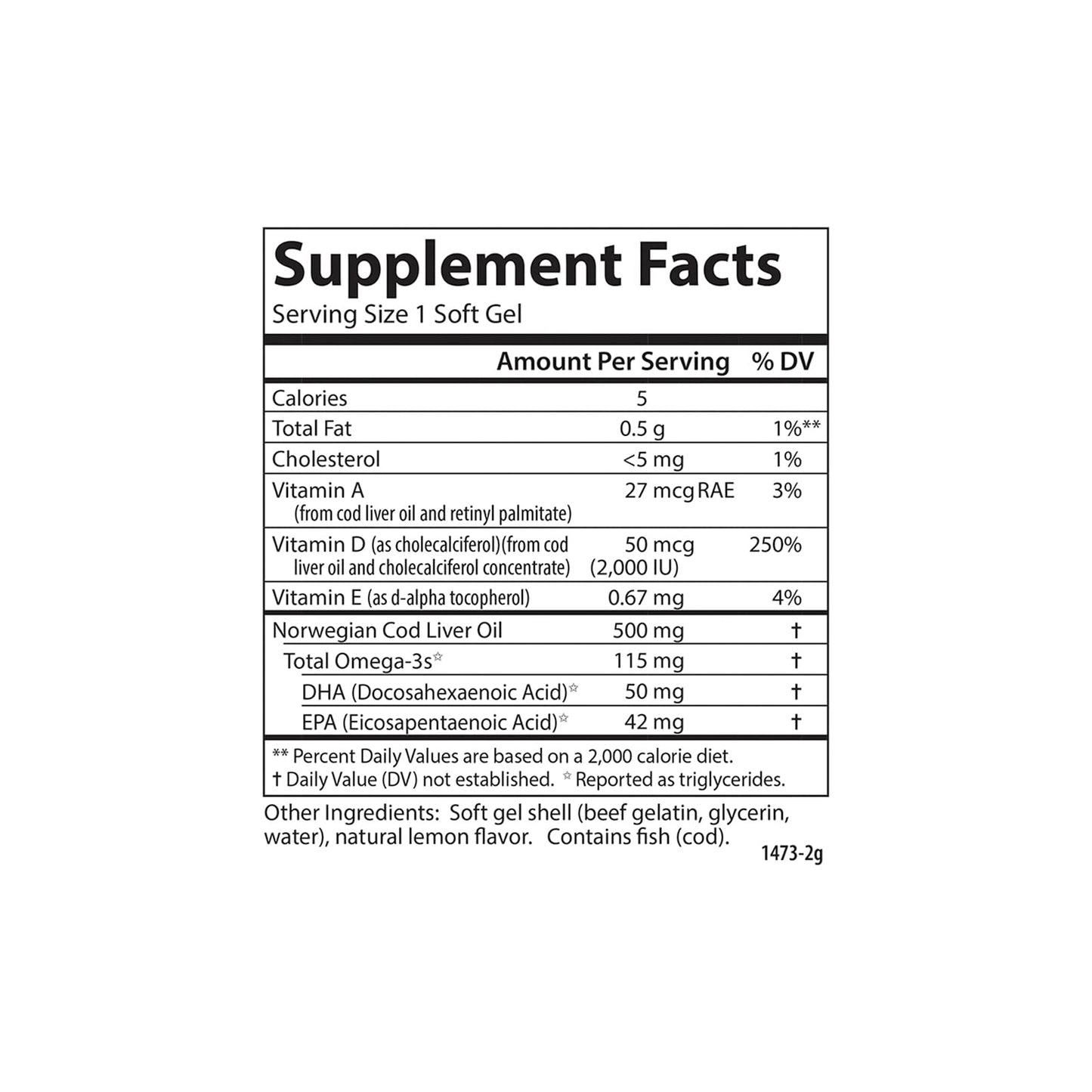 Carlson Solar D Gems Vitamin D3 and Omega-3 Softgels, 360