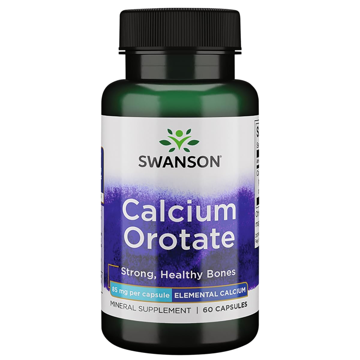 Swanson Calcium Orotate 85 mg Capsules, 60 Count