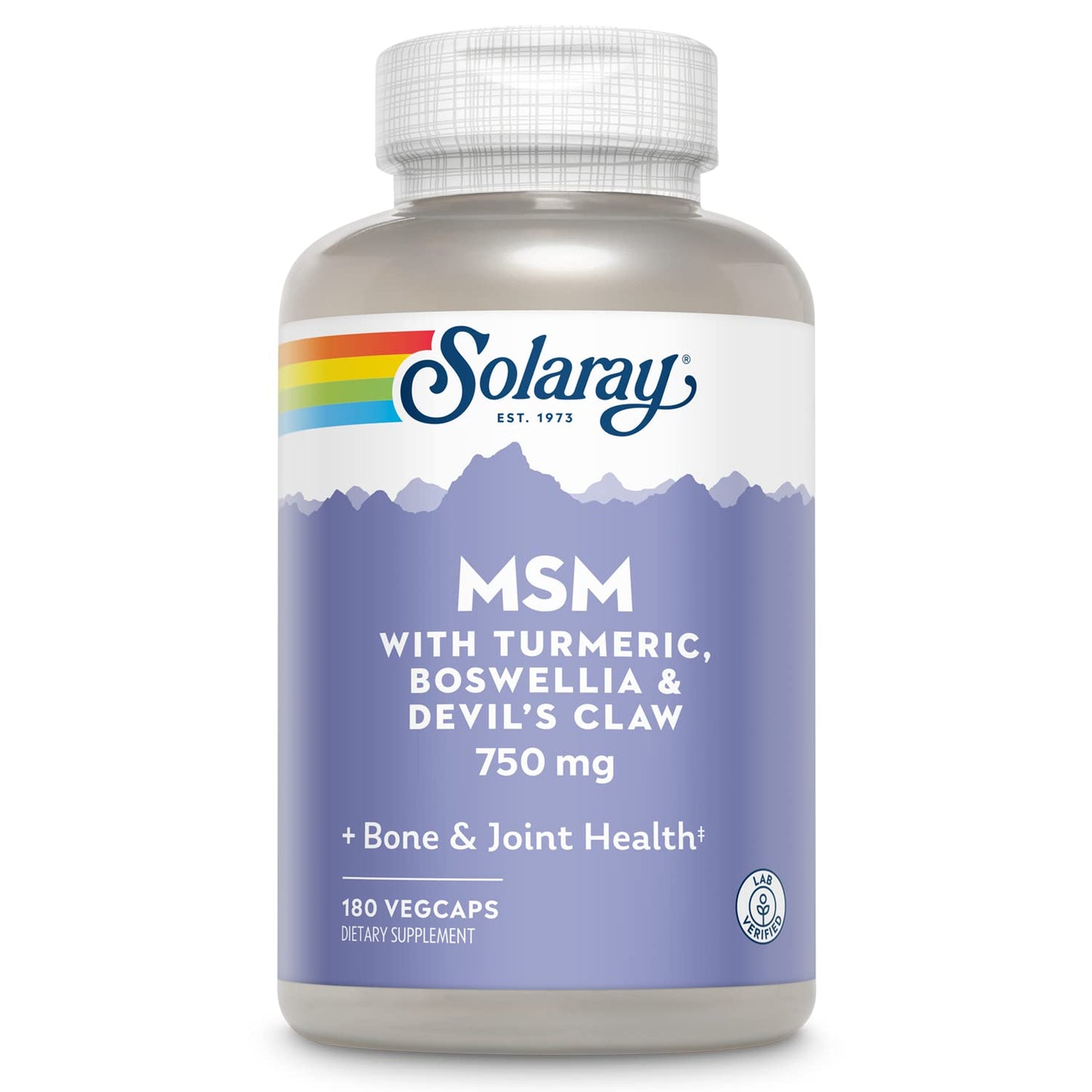 Solaray MSM 750 mg Capsules, 180 Count