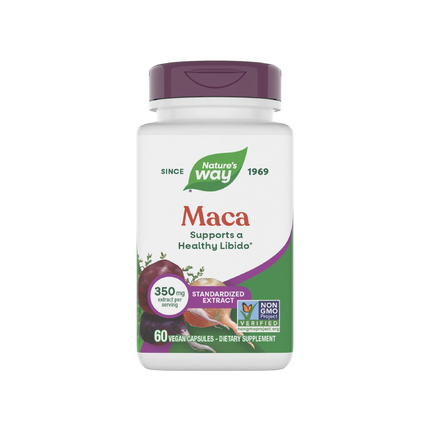 Nature's Way Maca Standardized Extract Capsules, 60