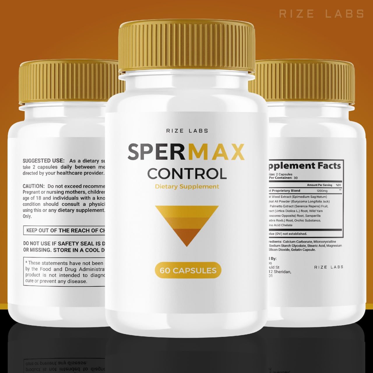 Rize Labs SperMax Control Dietary Supplement Capsule, 60 Count
