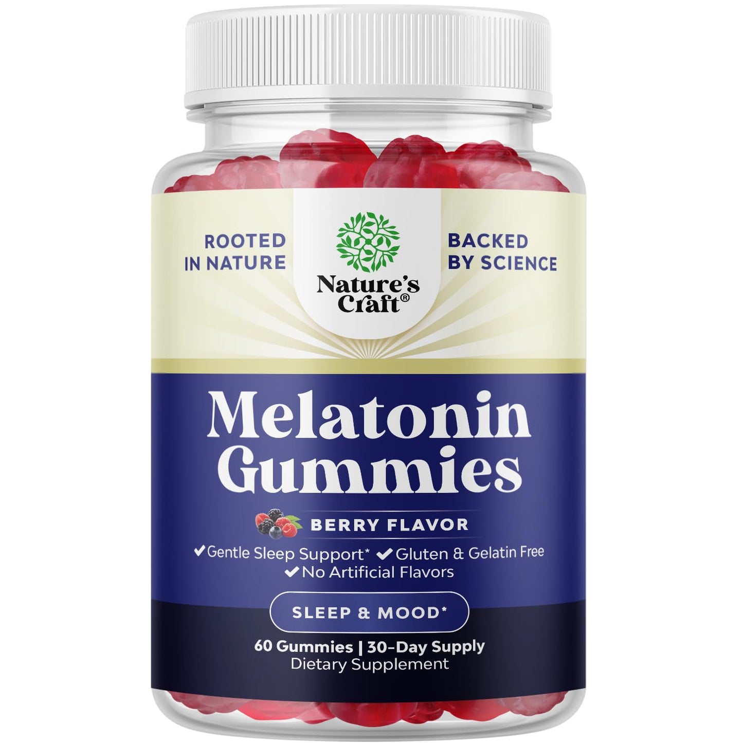 Natures Craft Melatonin Gummies 5mg 60 Count