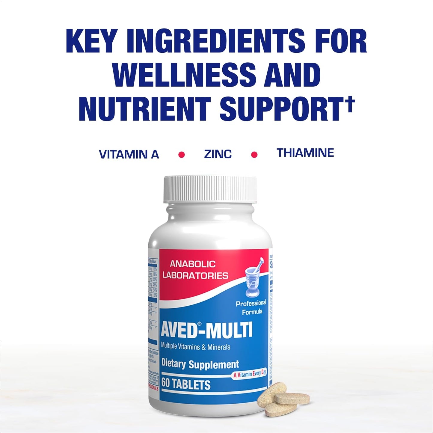 Anabolic Laboratories 30-In-1 Adult Multivitamin with Iron, 60 Tablets