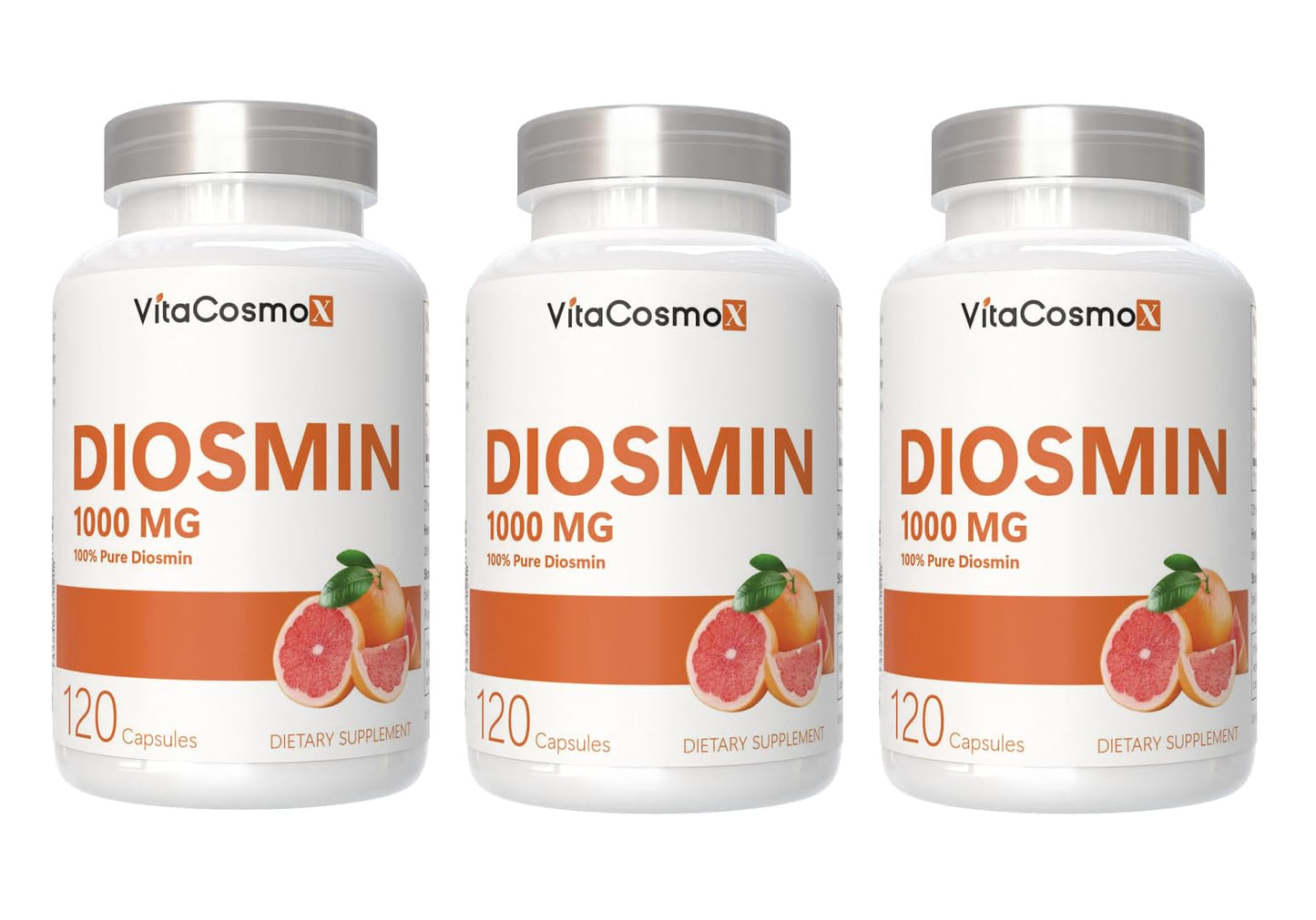 VitaCosmoX Diosmin Capsules 120 Count