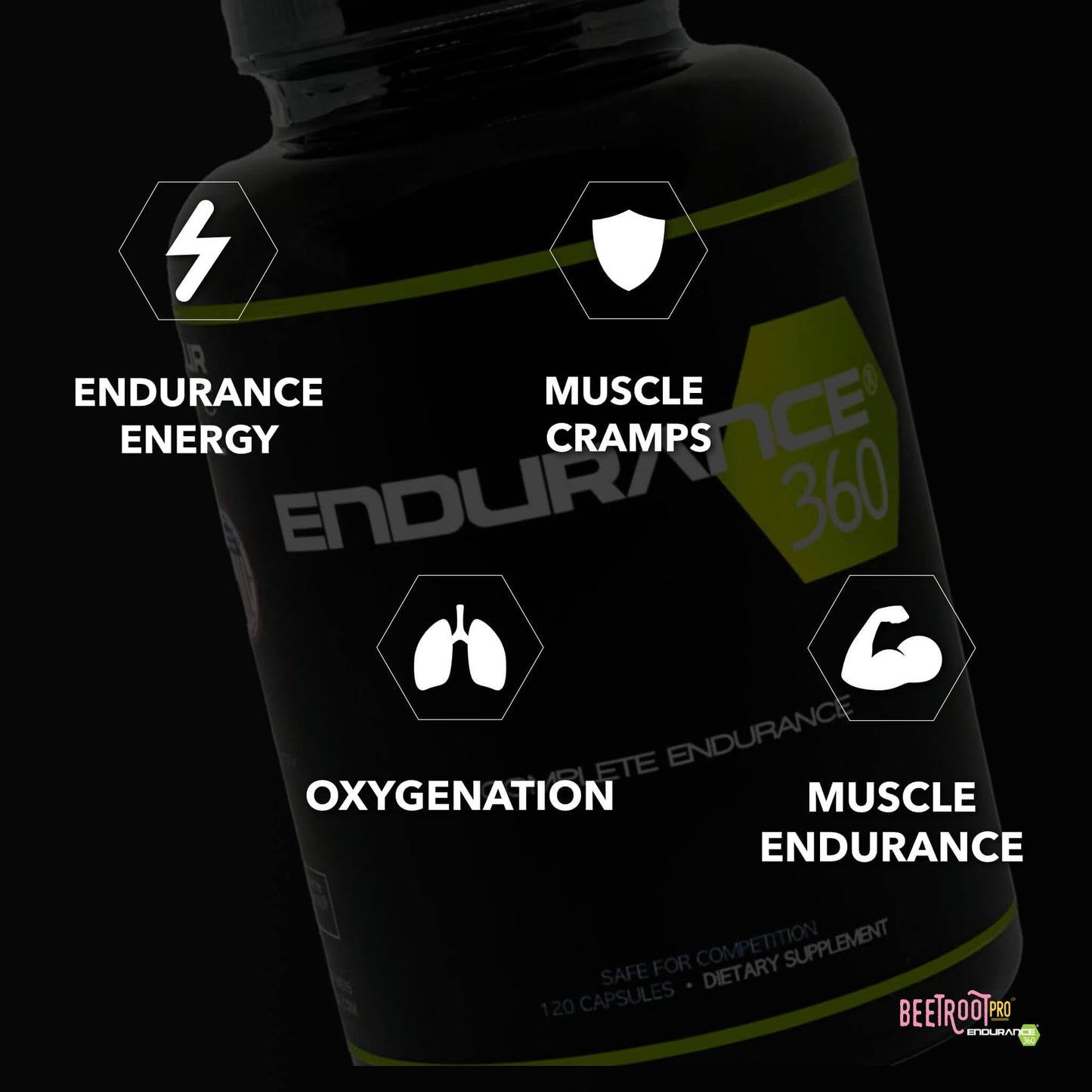 Endurance 360 Complete with Electrolytes, Creatine and Beta Alanine Capsules 120