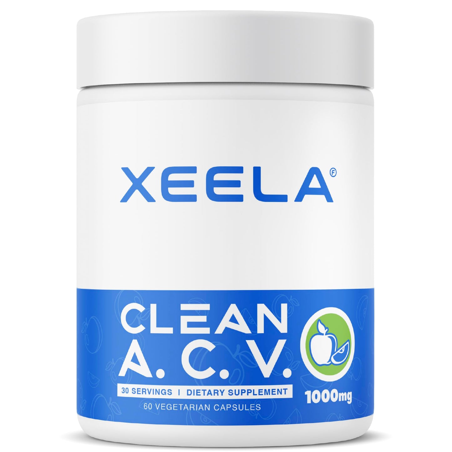 XEELA Apple Cider Vinegar Capsules with The Mother, Appetite & Craving Support and Weight Management, 90 Capsules