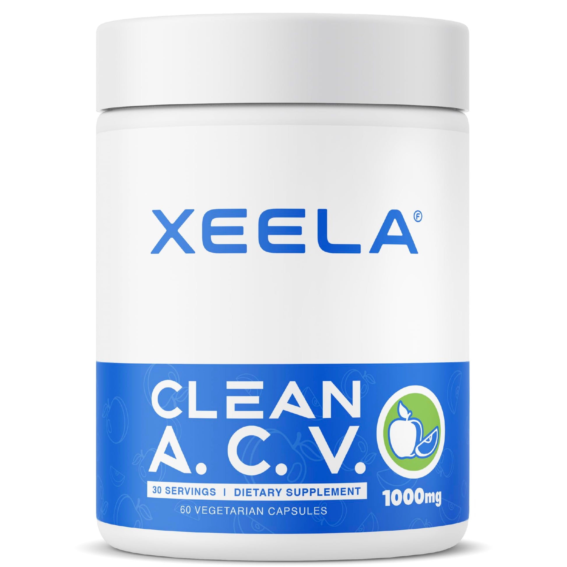 XEELA Apple Cider Vinegar Capsules with The Mother, Appetite & Craving Support and Weight Management, 90 Capsules