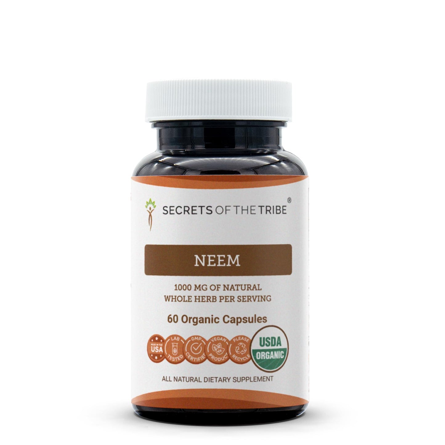 Secrets of the Tribe Neem Capsules 60 Count