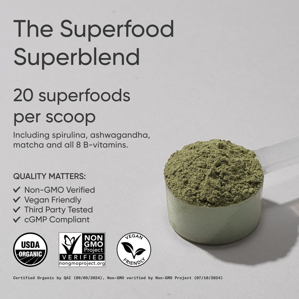 Sports Research Organic Greens Superfood Powder 11.64 Ounce