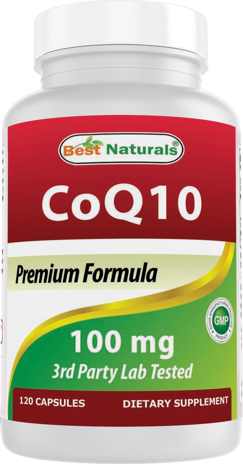 Best Naturals CoQ10 100 mg Capsule, 120 Count