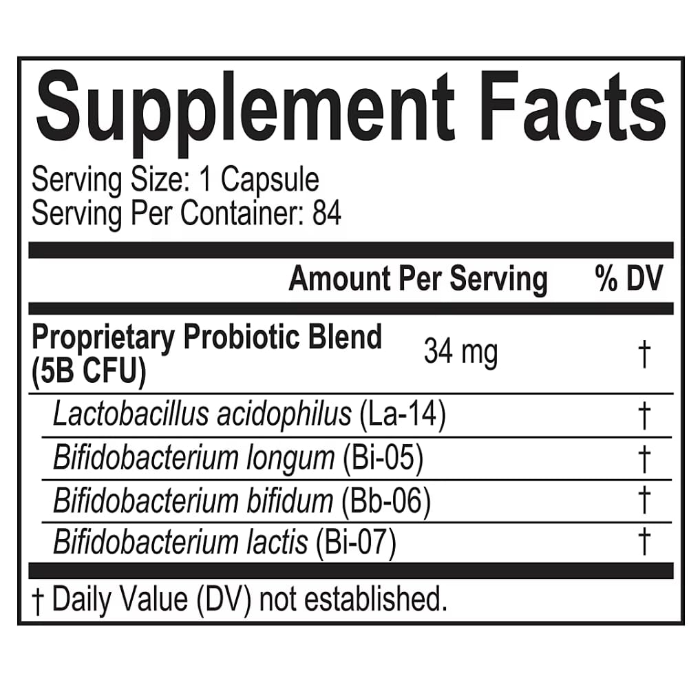 Berkley Jensen Probiotic for Women and Men Capsule 84 Count
