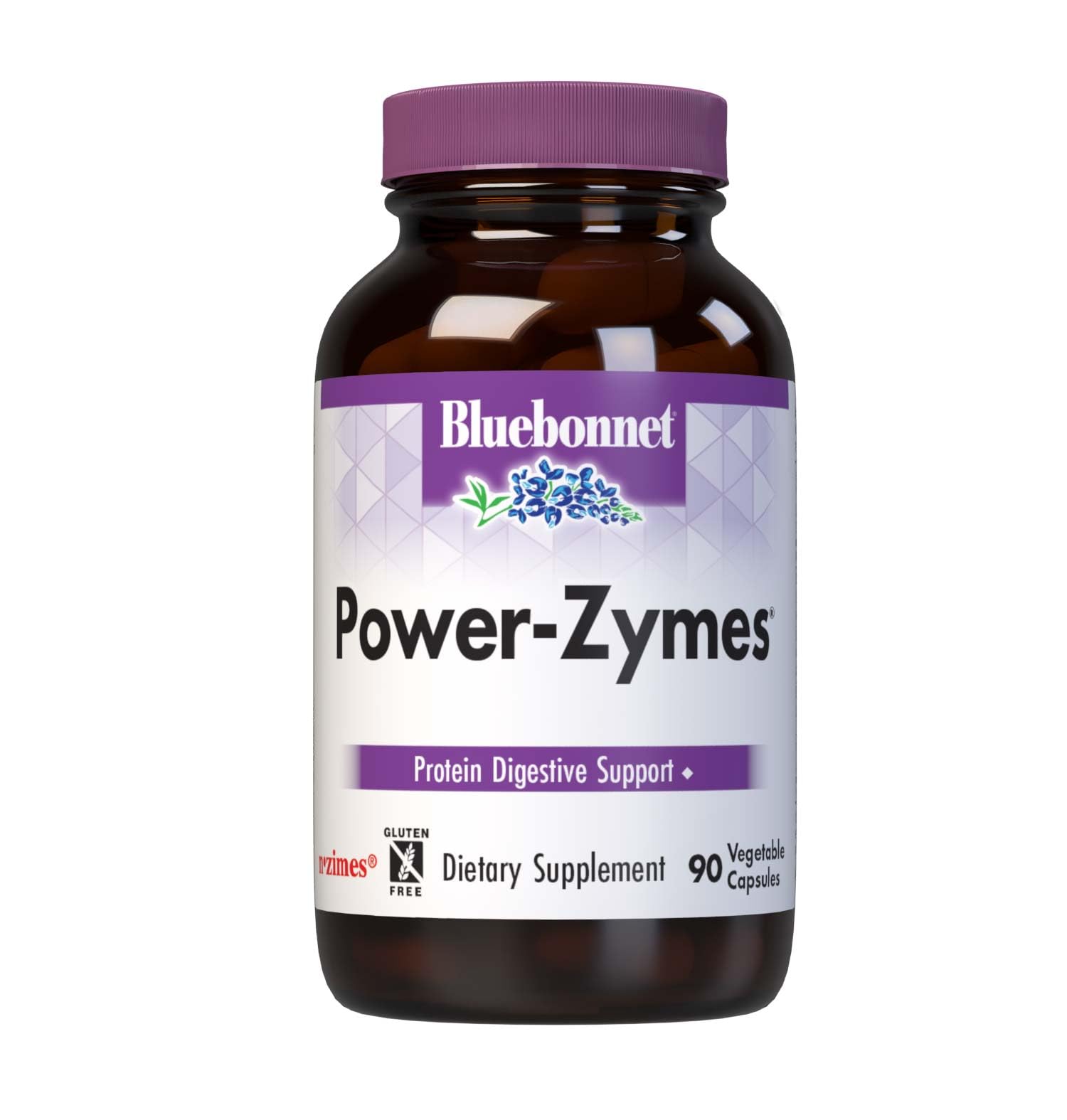 BlueBonnet Power-Zymes Protein Digestive Support Capsules, 90 Count