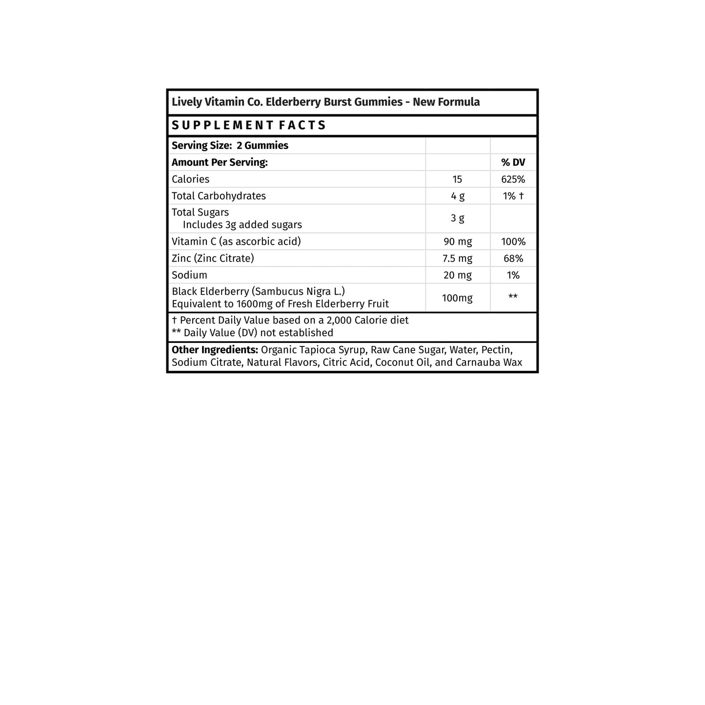LIVELY VITAMIN CO Elderberry Burst Gummies, 120 Count