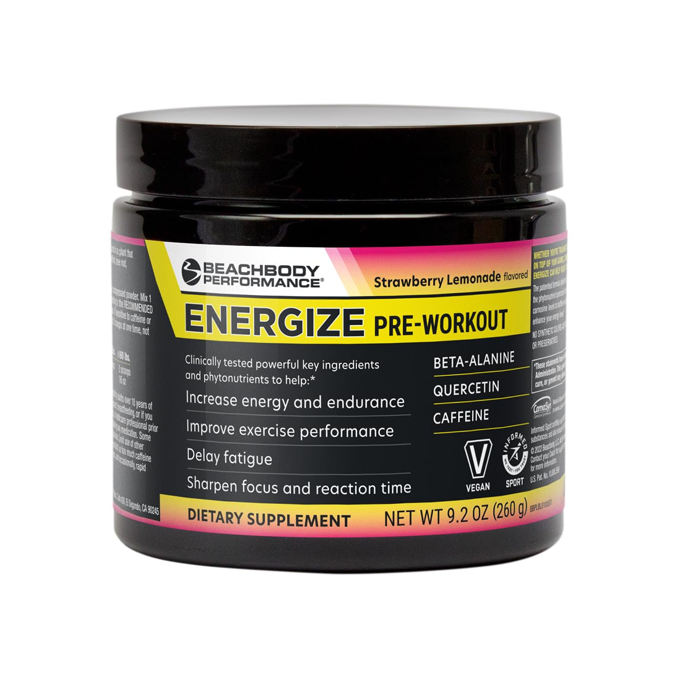 BODi Energize Pre Workout Powder 40 Servings