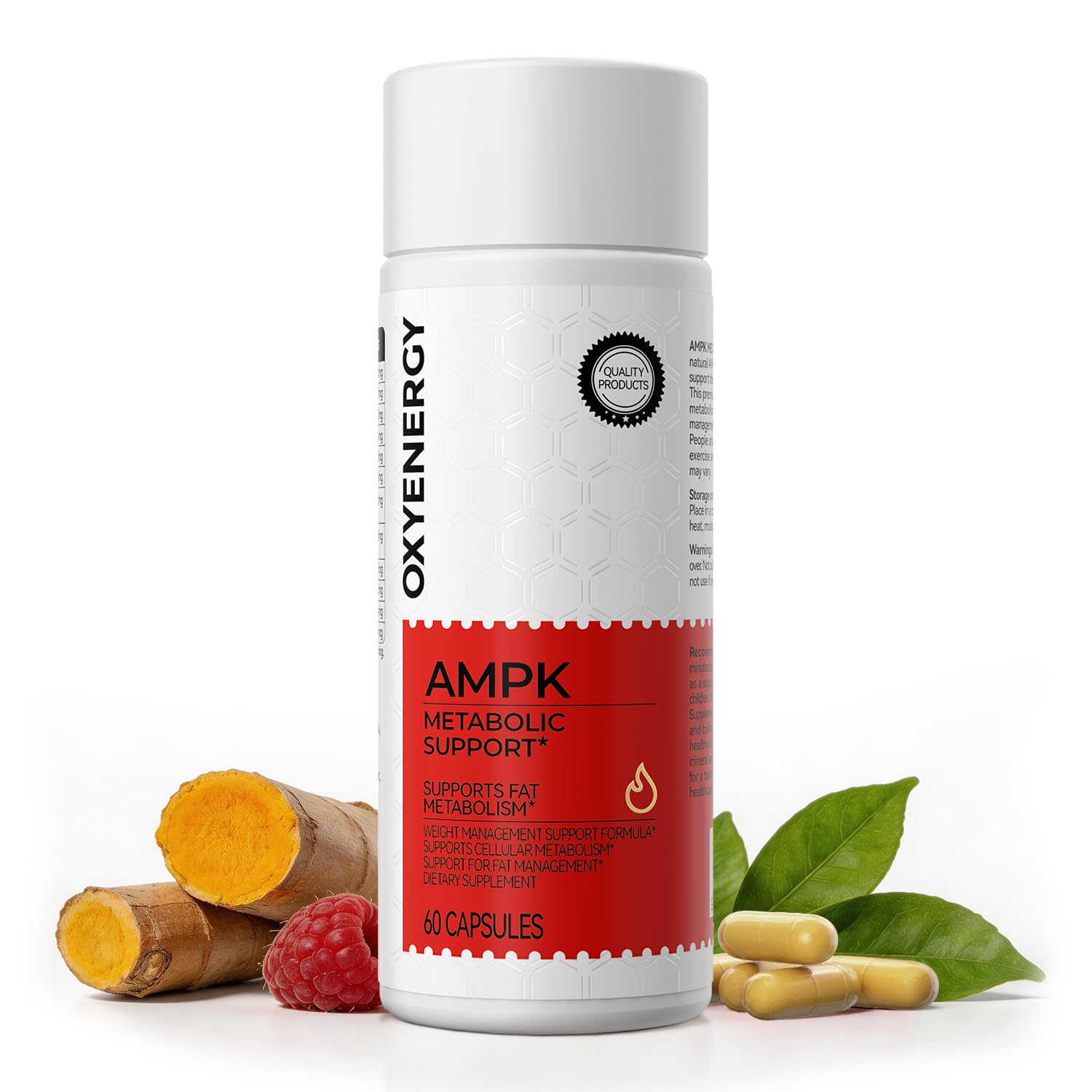 OxyEnergy AMPK Metabolic Activator Weight Loss Supplement, 60 Capsules
