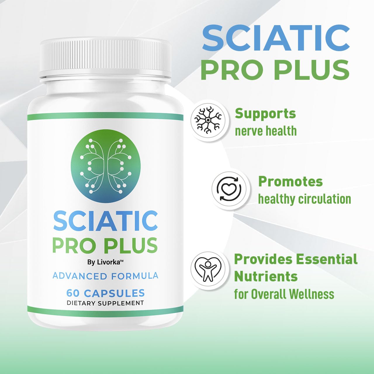 LIVORKA Sciatic Pro Plus Vitamin Capsules 300 Capsules