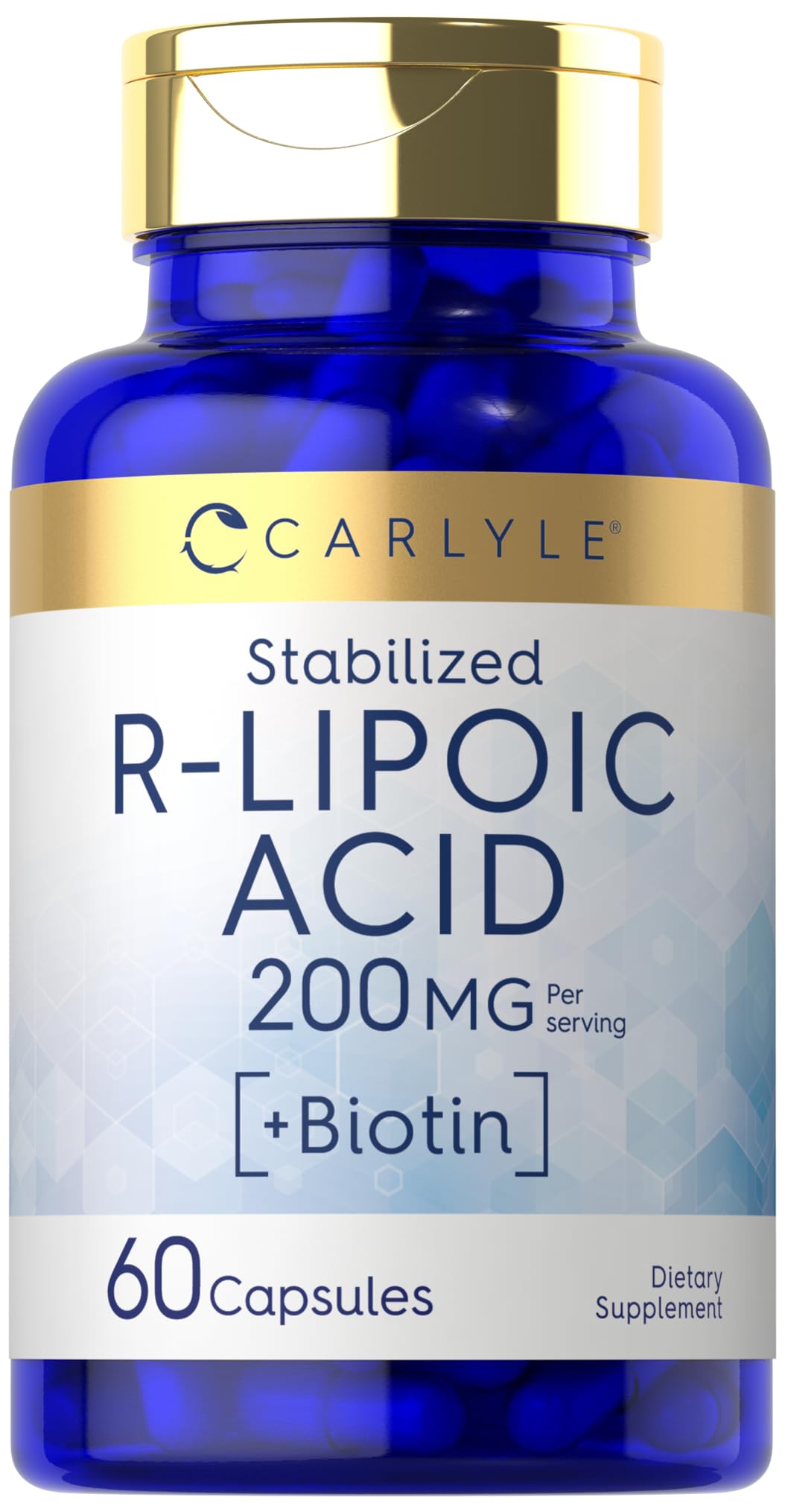 Carlyle R-Lipoic Acid 200mg Capsule, 60 Capsules