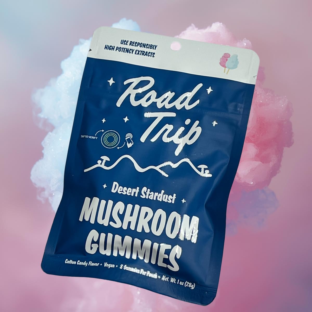 Generic Road Trip Desert Stardust Mushroom Extract Gummies Nootropic Blend 3-Pack