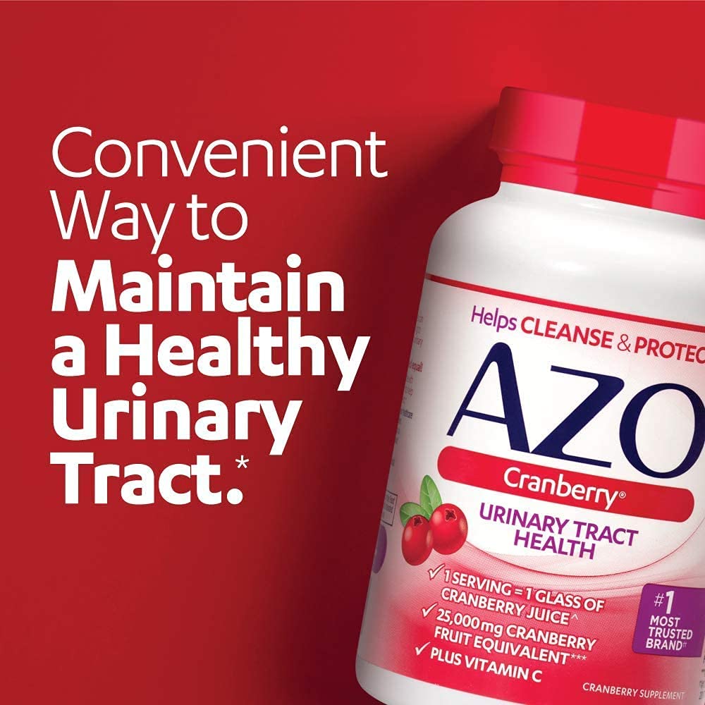 AZO Cranberry Urinary Tract Health Supplement Softgel 200 Count