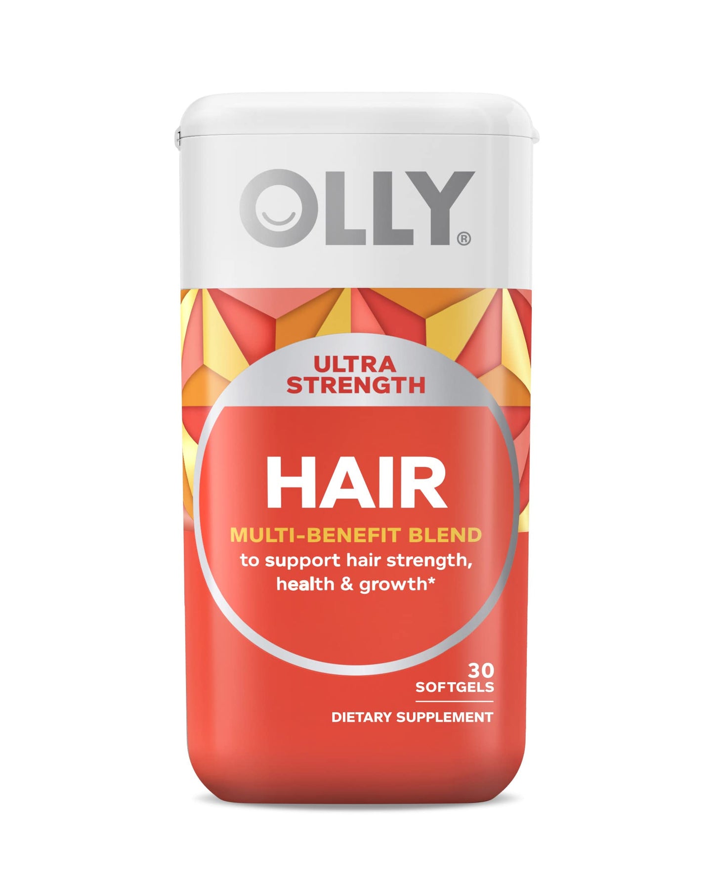 OLLY Ultra Strength Hair Softgels, 30 Softgels