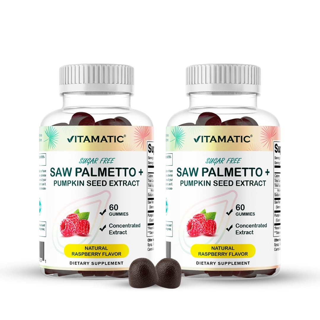 Vitamatic Pumpkin Seed & Saw Palmetto Gummies Gummy 120 Count