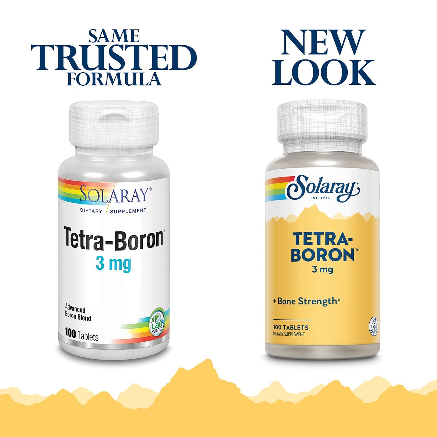 Solaray Tetra Boron 3mg Tablets, 100 Count