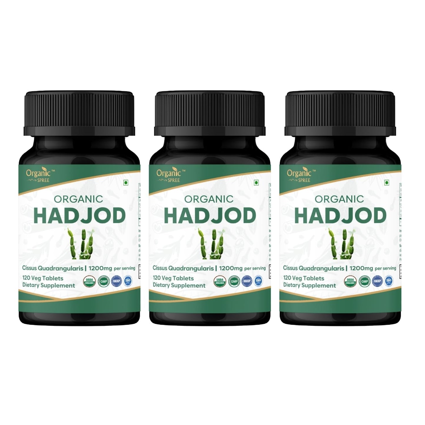 ORGANIC SPREE Hadjod Cissus Quadrangularis 360 Tablets