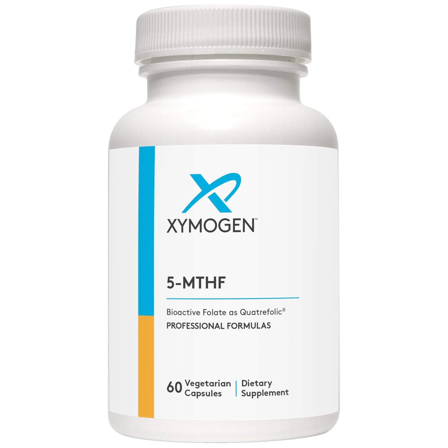 XYMOGEN 5-MTHF 3,400 mcg DFE Bioactive Folate Supplement with Quatrefolic, Methylation, Healthy Mindset & Cardiovascular Support, 60 Capsules