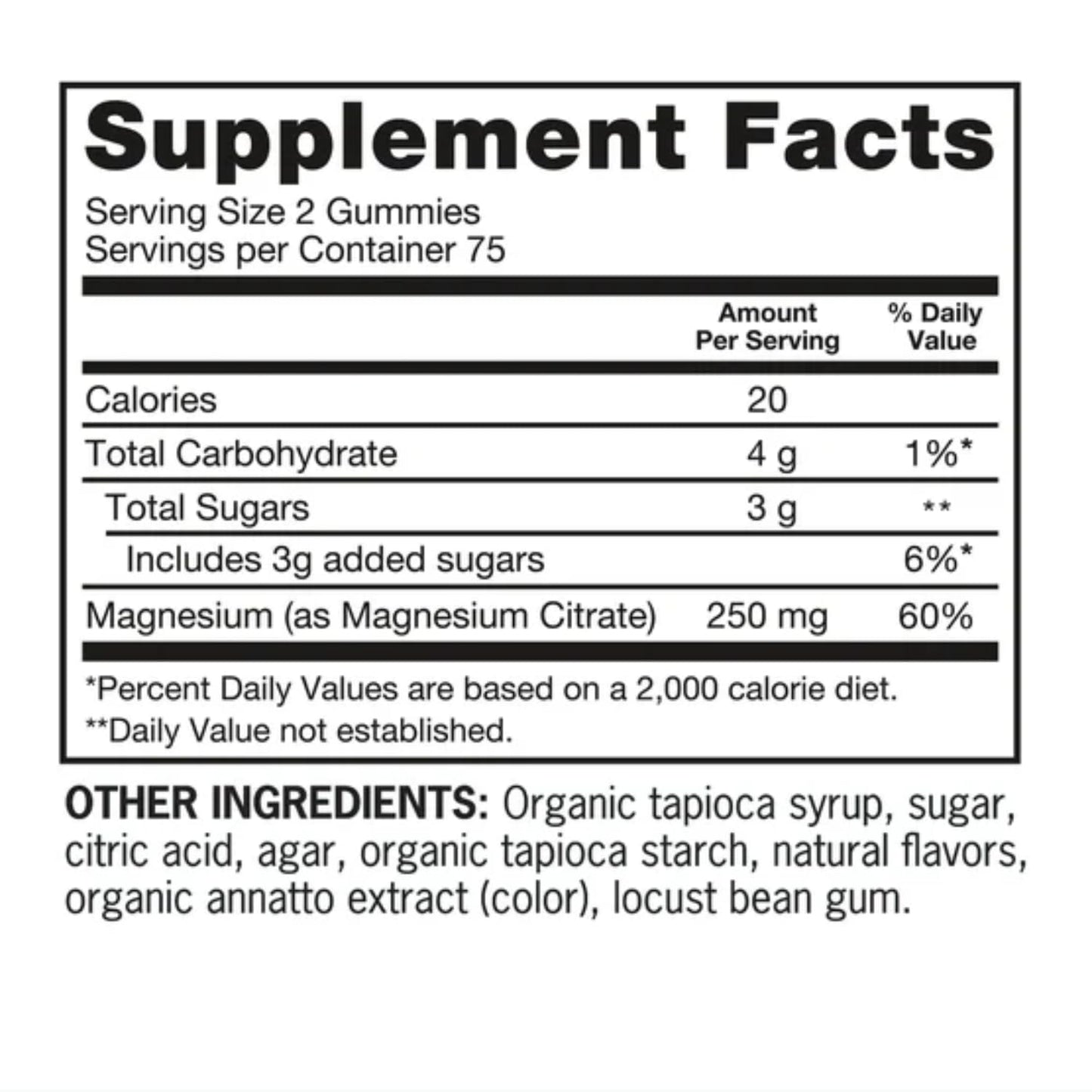 Generic Extra Strength Magnesium Citrate 150 Gummies