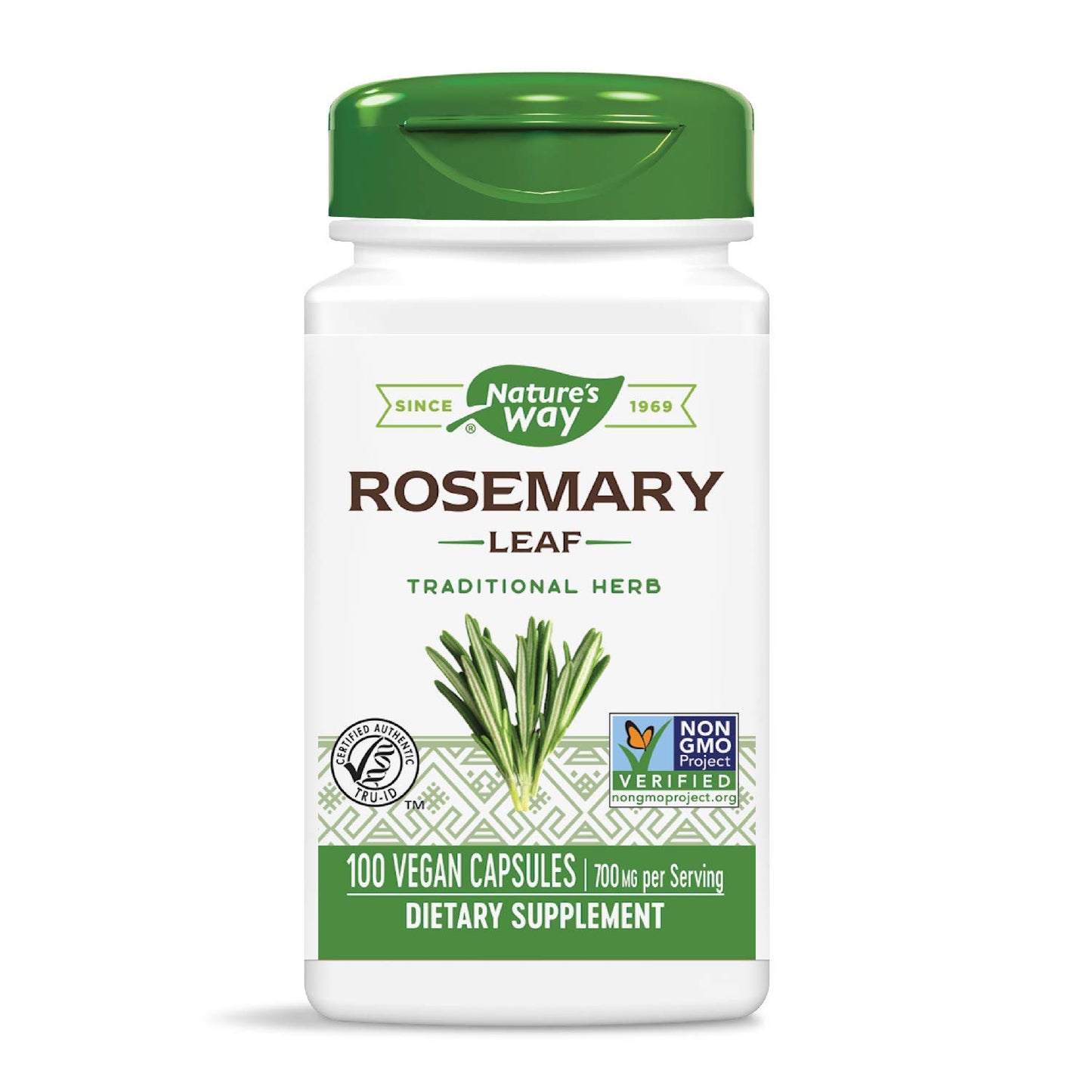 Nature's Way Premium Herbal Rosemary Leaf 350 mg Capsules 400 Count