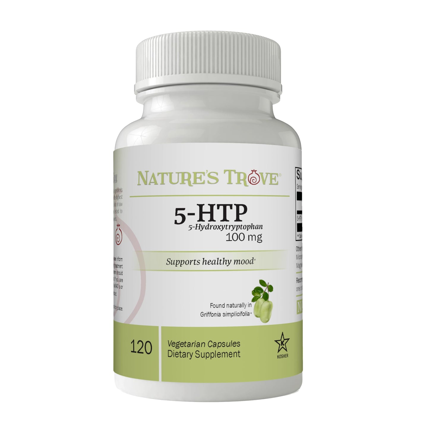 Nature's Trove 5-HTP 100mg Capsule, 120 Count