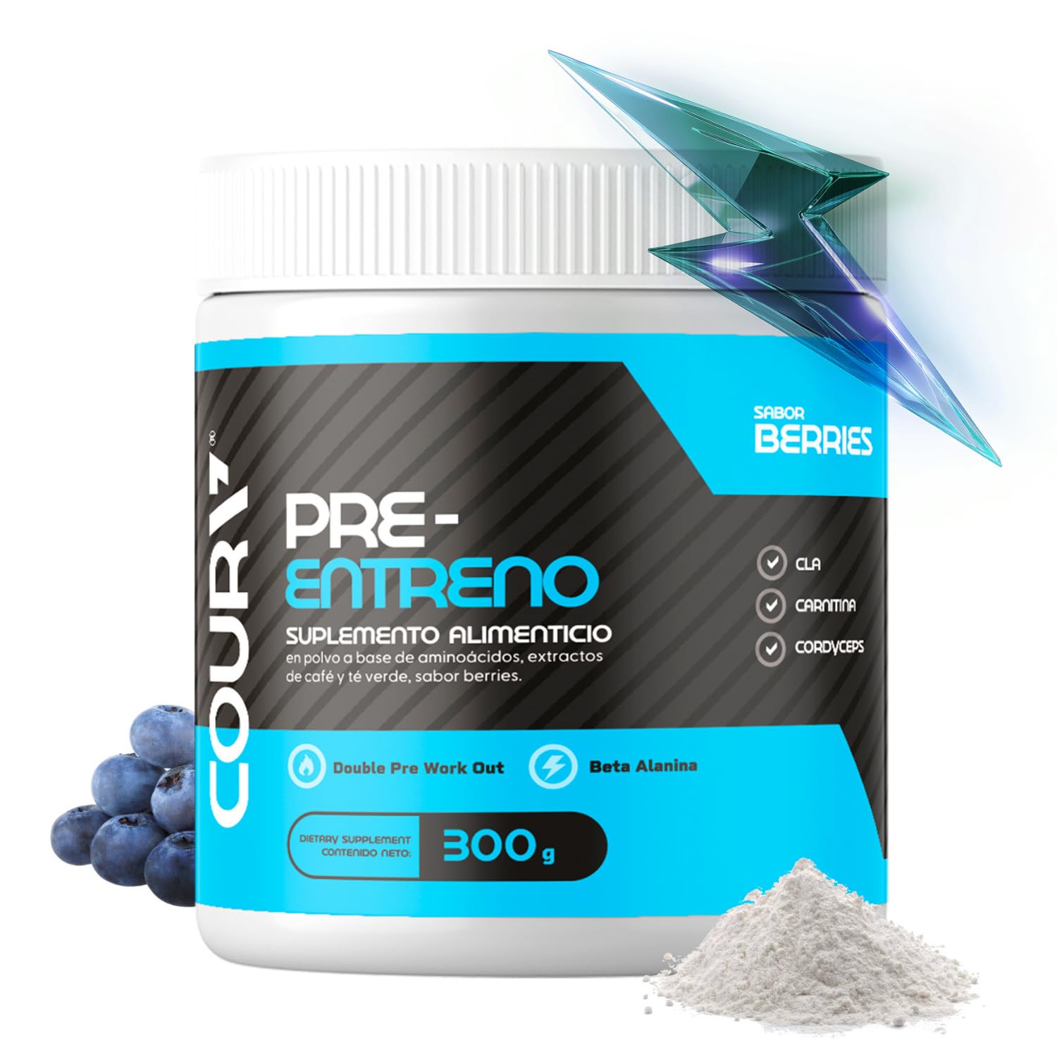 COURA Pre Workout Powder 10.5 oz