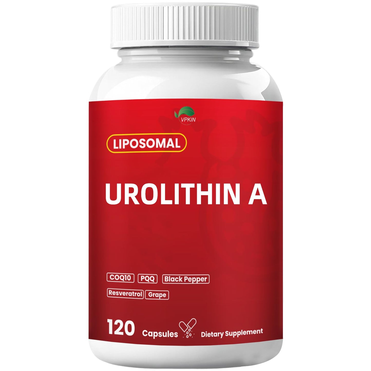 VPKIN Urolithin A Capsules, 120 Count