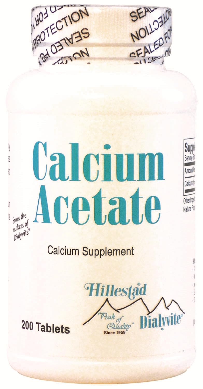 Dialyvite Calcium Acetate Tablet, 200 Count