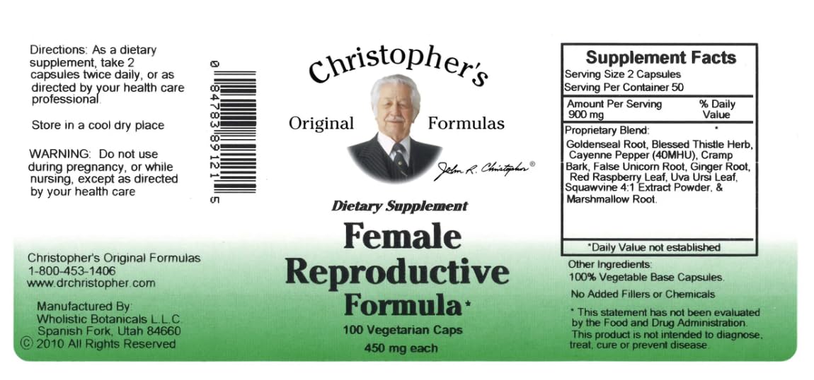Generic Dr. Christopher’s Female Health Bundle Capsule, 3-Bottle Pack