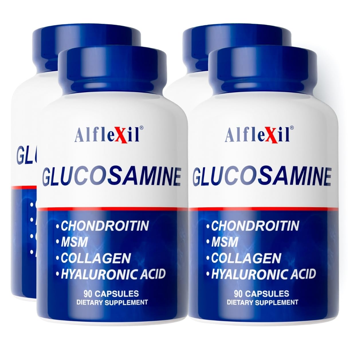 ALFLEXIL Glucosamine & Chondroitin Nutritional Supplement 360 Capsules