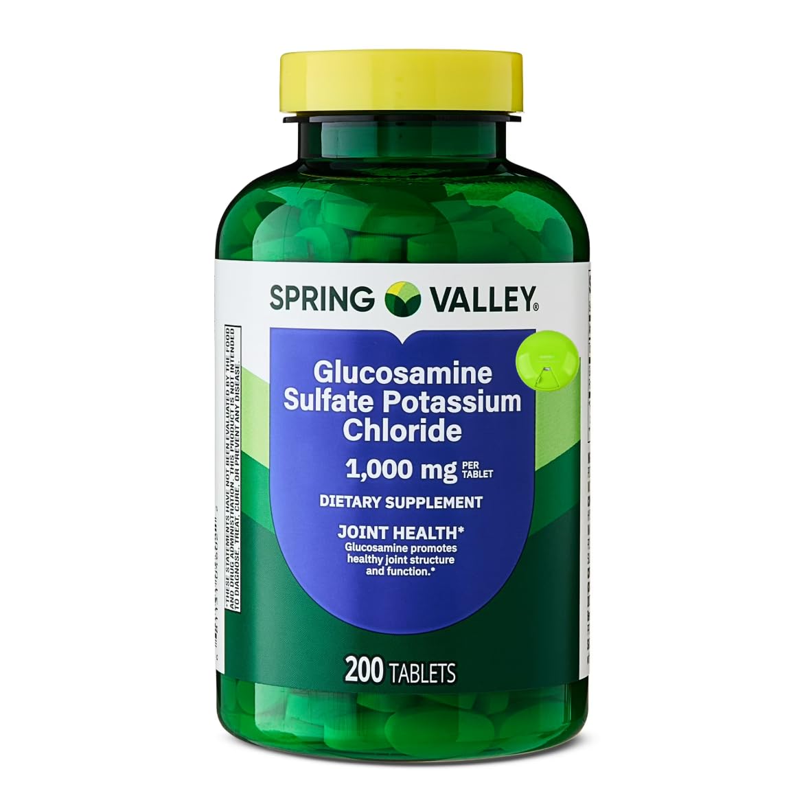 SUREFECT Glucosamine Sulfate Potassium Chloride Dietary Supplement Tablets for Joint Health, 1,000 mg, 200 Count