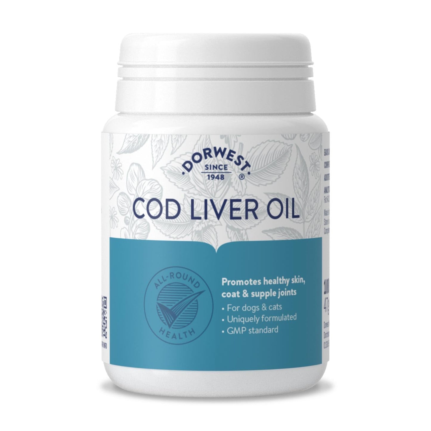 DORWEST HERBS Cod Liver Oil Capsules for Pets 1 Capsule