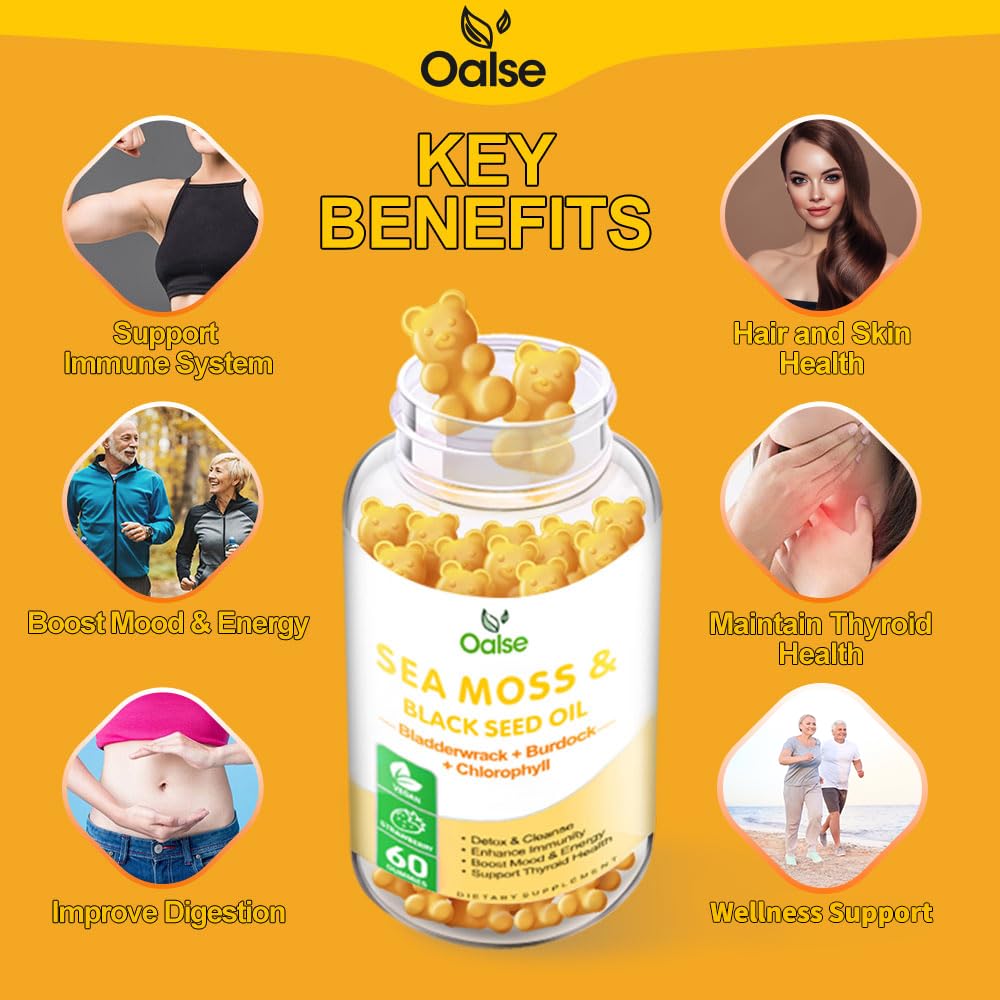 OALSE Sea Moss Gummies 120 Count