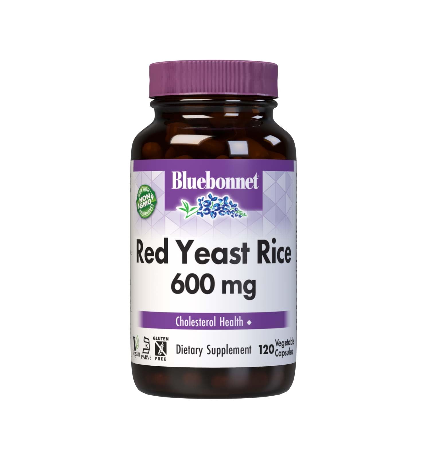 BlueBonnet Red Yeast Rice 600 mg Capsule, 120 Count