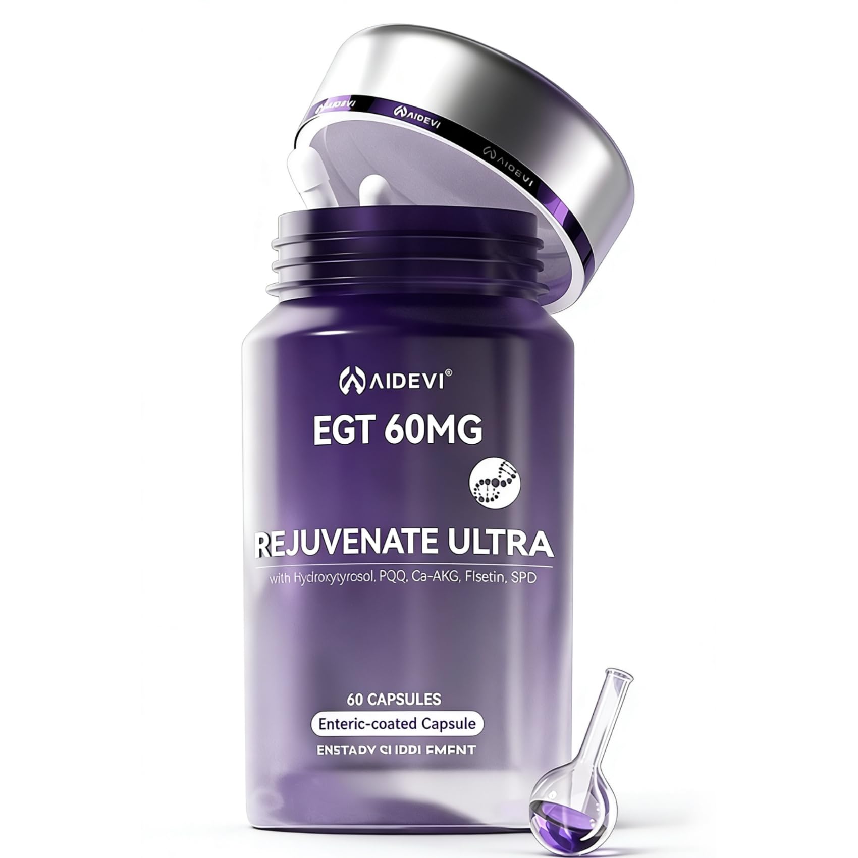 AIDEVI L-Ergothioneine Supplement 60mg Capsule 30 Count