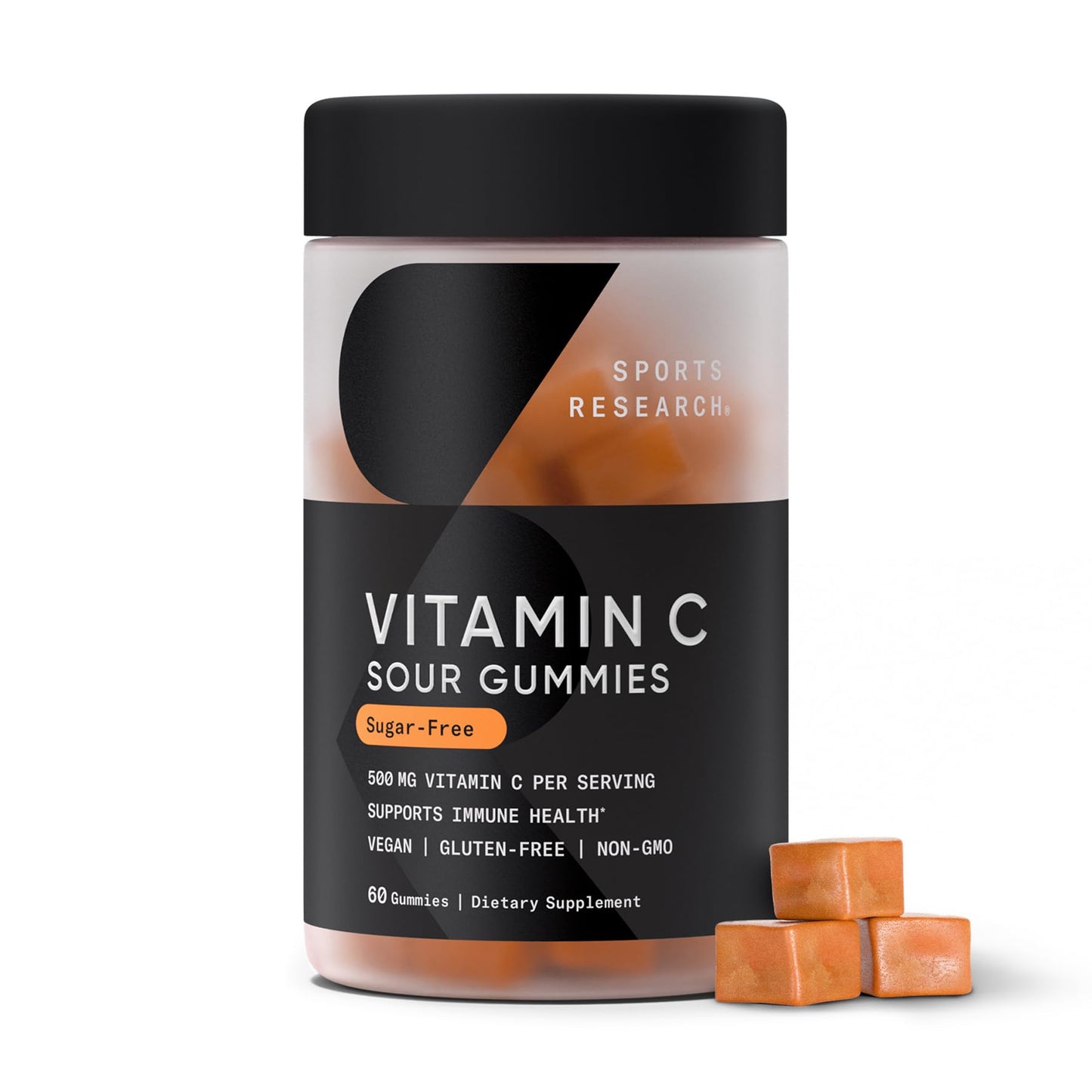 Sports Research Vitamin C Gummies, 60 Count