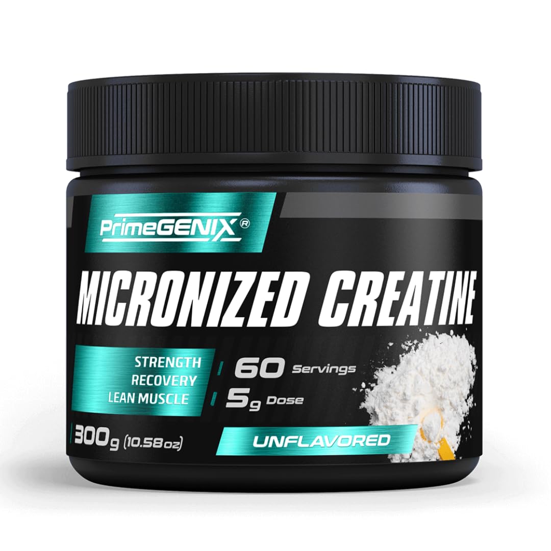 PrimeGENIX Micronized Creatine Monohydrate Powder 10.58 Ounce
