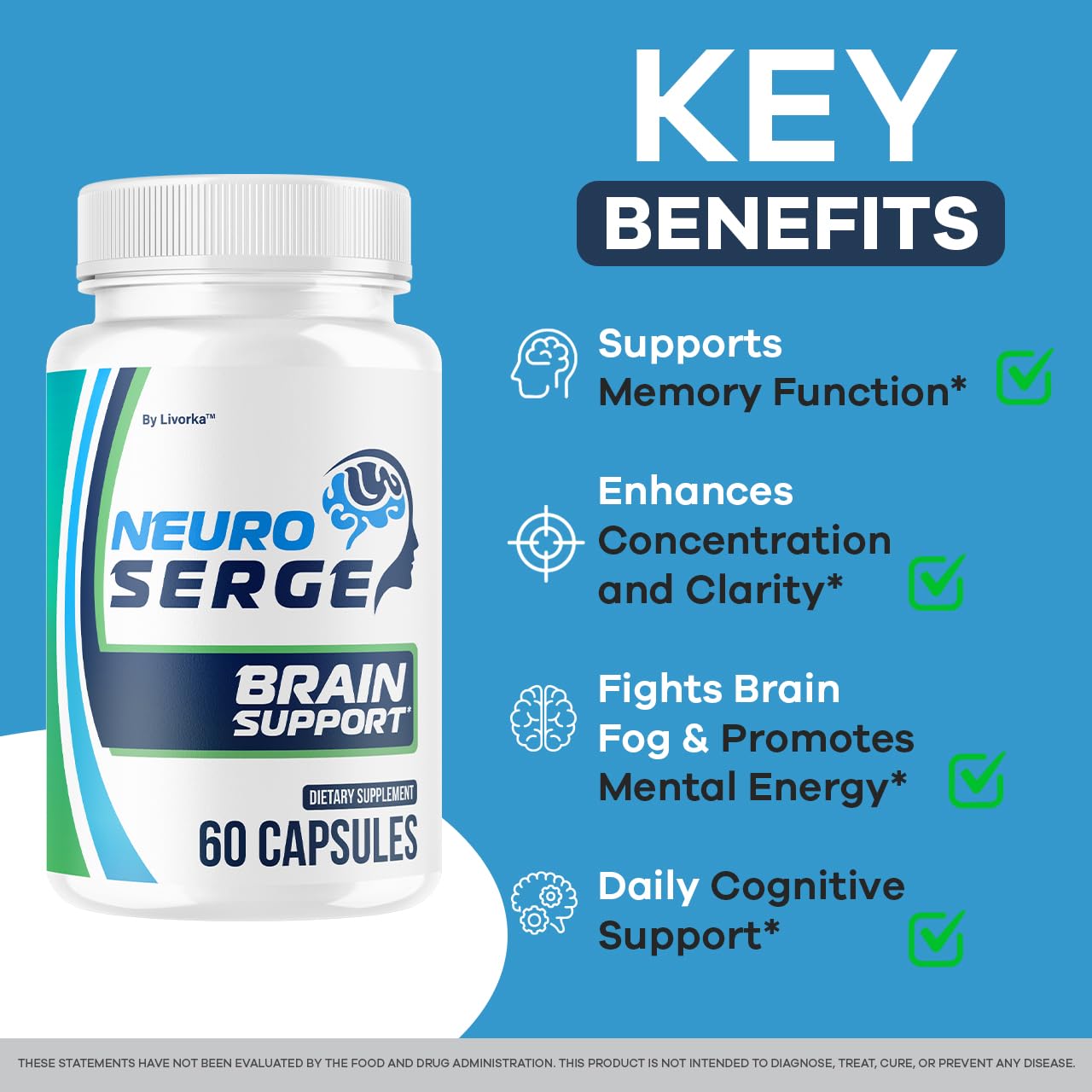 LIVORKA NeuroSerge Capsules 60 Capsules