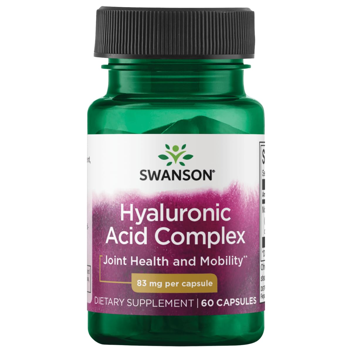 Swanson Hyal-Joint Hyaluronic Acid Complex 83 mg Capsules, 60 Capsules