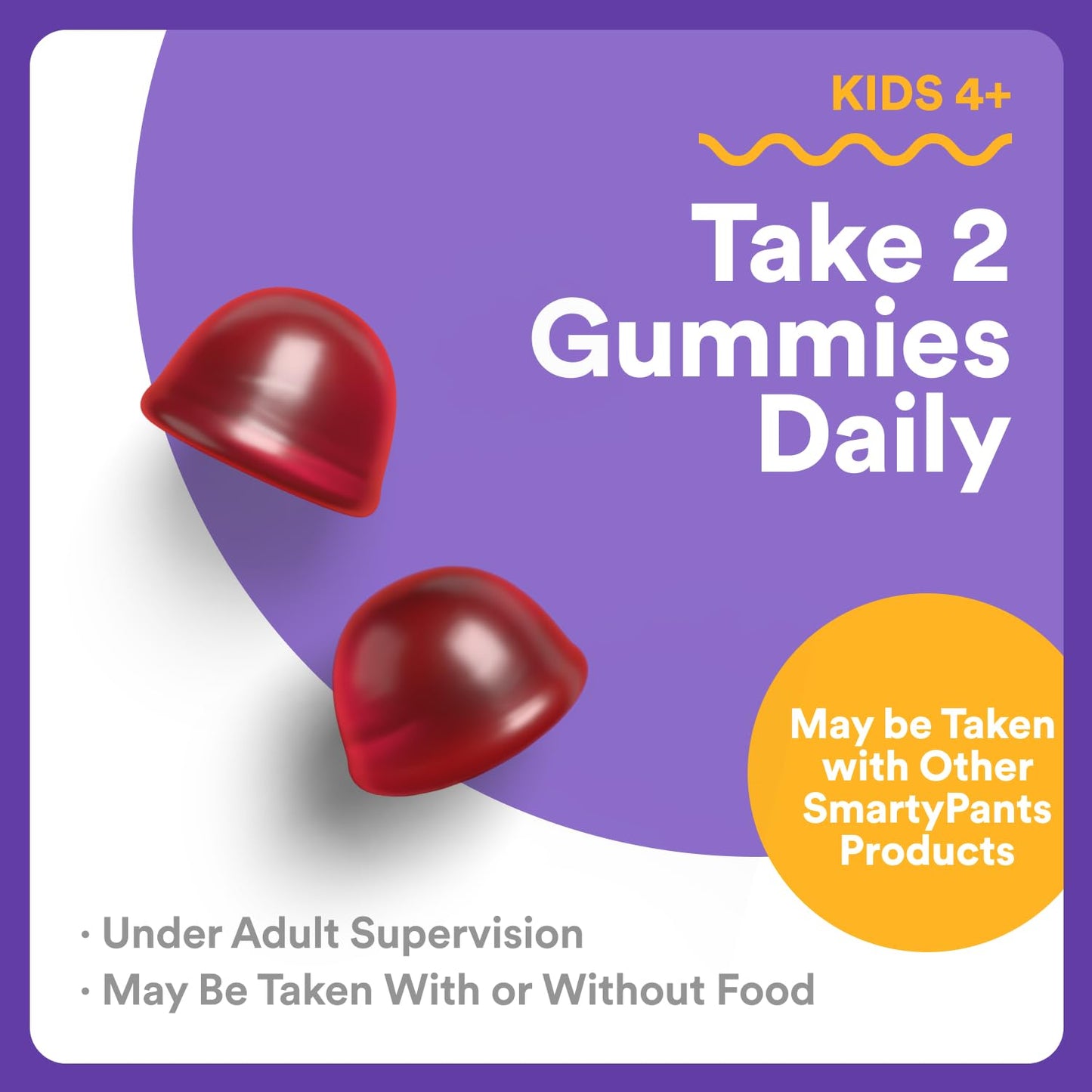 SmartyPants Kids Sleep Gummies Zero Melatonin L-Theanine, Lemon Balm & Magnesium Sleep Aid, Strawberry Flavor, 1 Count